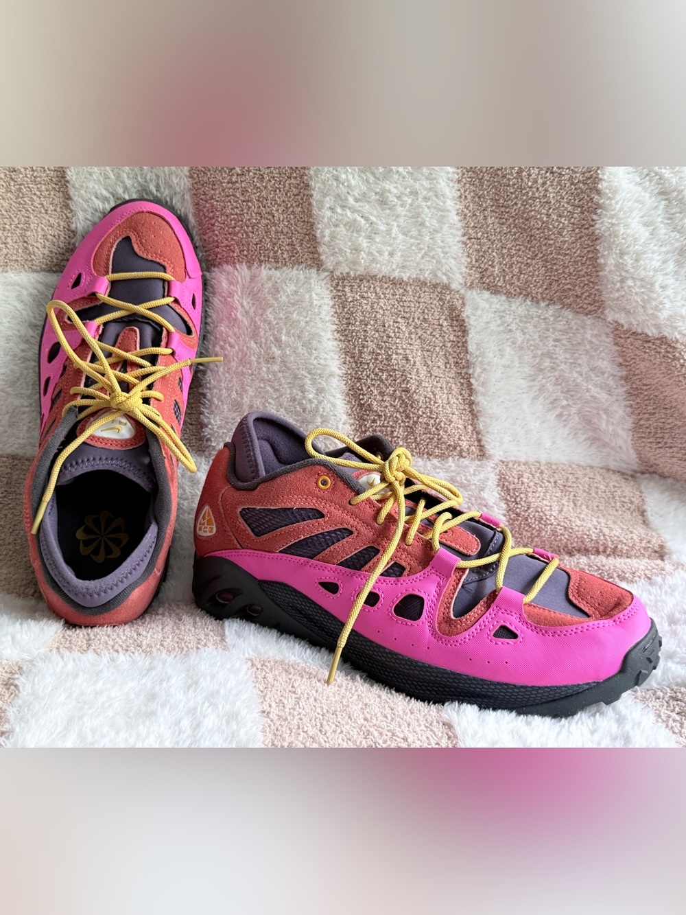 Nike ACG Air Exploraid FV2925-600 Pink Orange Trail Hiking Shoes Men’s Size [10]